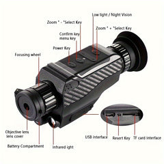 8X Digital Zoom IR Night Vision Monocular