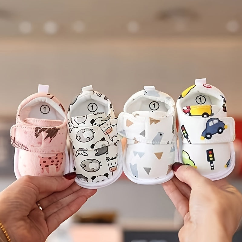Cartoon Baby Boys Walking Shoes for Spring and Summer