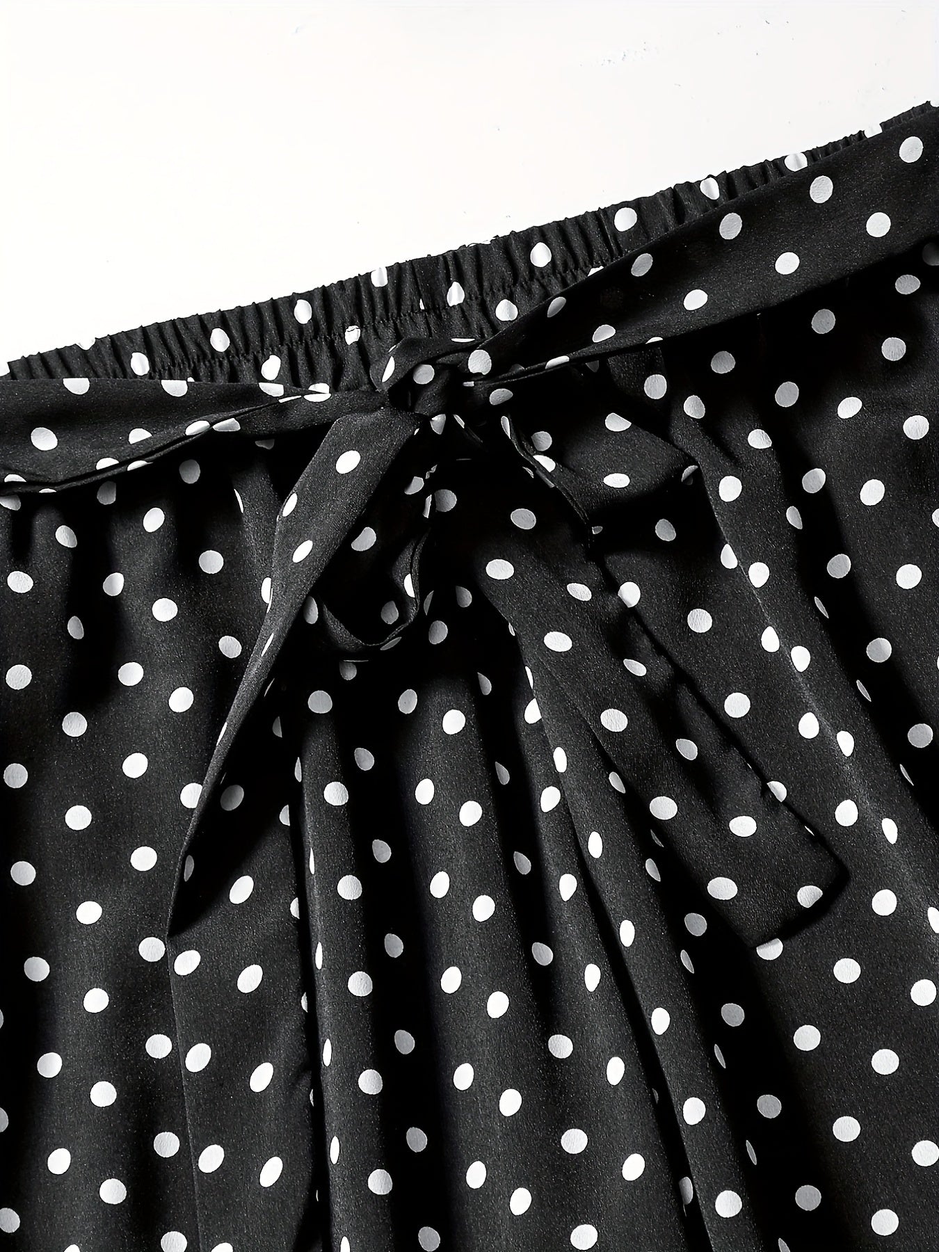  Polka Dot Wide Leg Pants