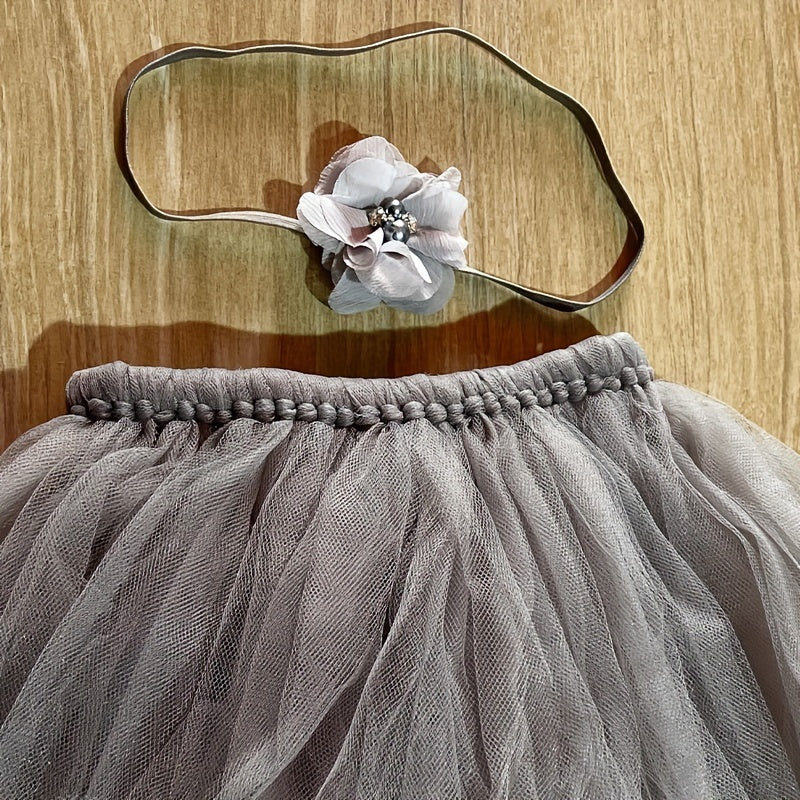 2pcs Baby Girl Skirt Photo Props for Newborn Shower
