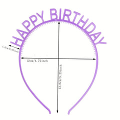 Birthday Luminous Headband Non slip Head Hoop Tiara Headdress