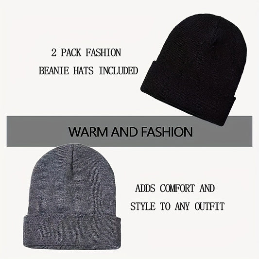 Beanie Hat Unisex Knitted Winter Soft Ski Hat