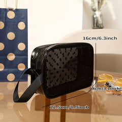 Portable Storage Bag Mesh Large Capacity Plastic Makeup Bag