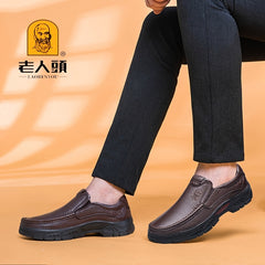 LAORENTOU Men's Dress Shoes Durable Non Slip Loafer Shoes