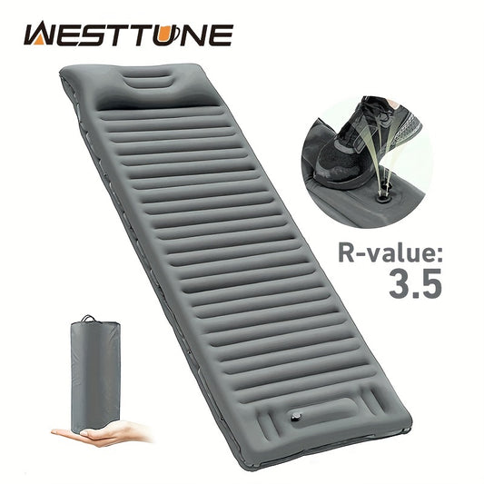 Ultralight Sleeping Pad with Pillow and Pump for Camping