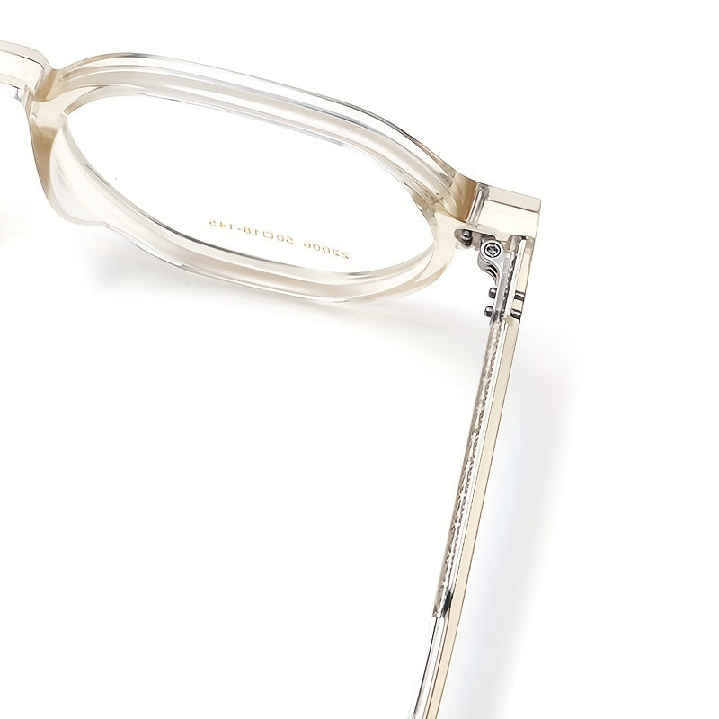 Clear Lens Glasses Square Frame Casual Jelly Nearsighted Spectacles