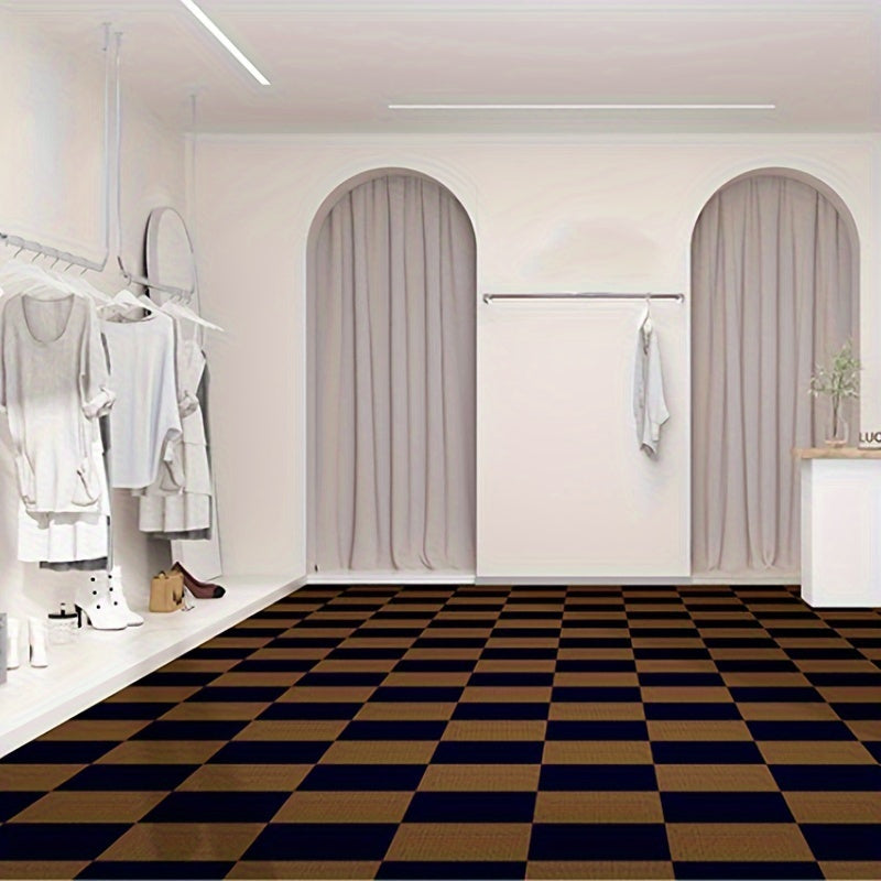 Self-adhesive Carpet Tile Square Floor Mat DIY Home Decoration
