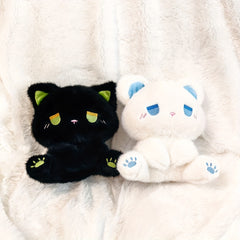 2pcs Cuddly Emoticon Plush Dolls Mixed Colors Soft Textured Stuffed Animals