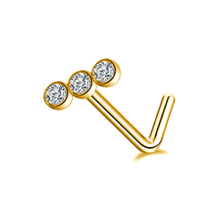 Heart Moon Butterfly CZ Nose Rings Studs 20G Stainless Steel Punk Nose Piercing