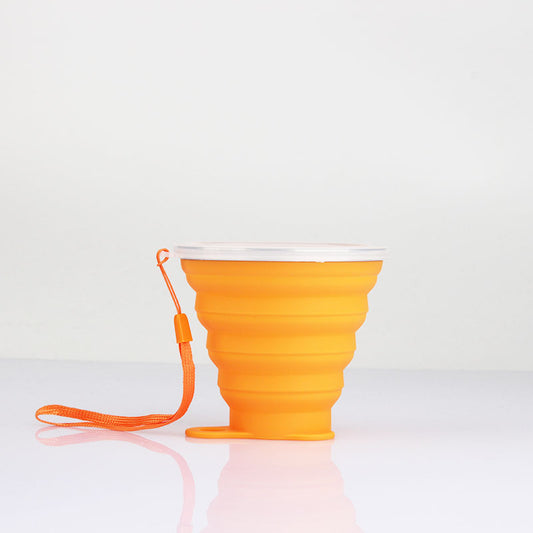 1pc Silicone Collapsible Travel Cup Foldable Portable Reusable Drinking Cup