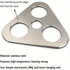 Stainless Steel Campfire Tripod for Outdoor Cooking