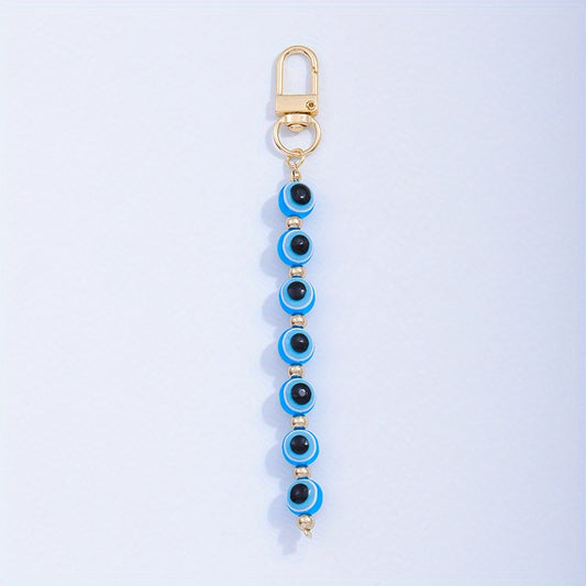 DIY Evil Eyes Lucky Keychain for Woman and Men