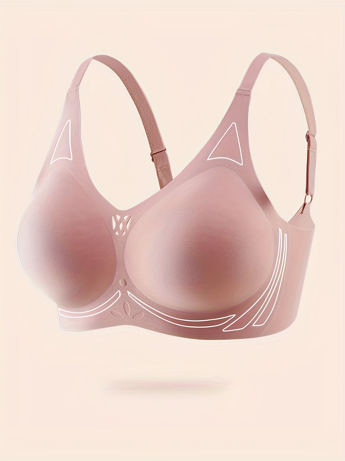 Solid Push Up Bra Stretchy Seamless Anti Sagging Everyday Bra