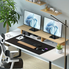 Pink Waterproof Desk Mat Protector Non-slip Mouse Pad Polyurethane Leather