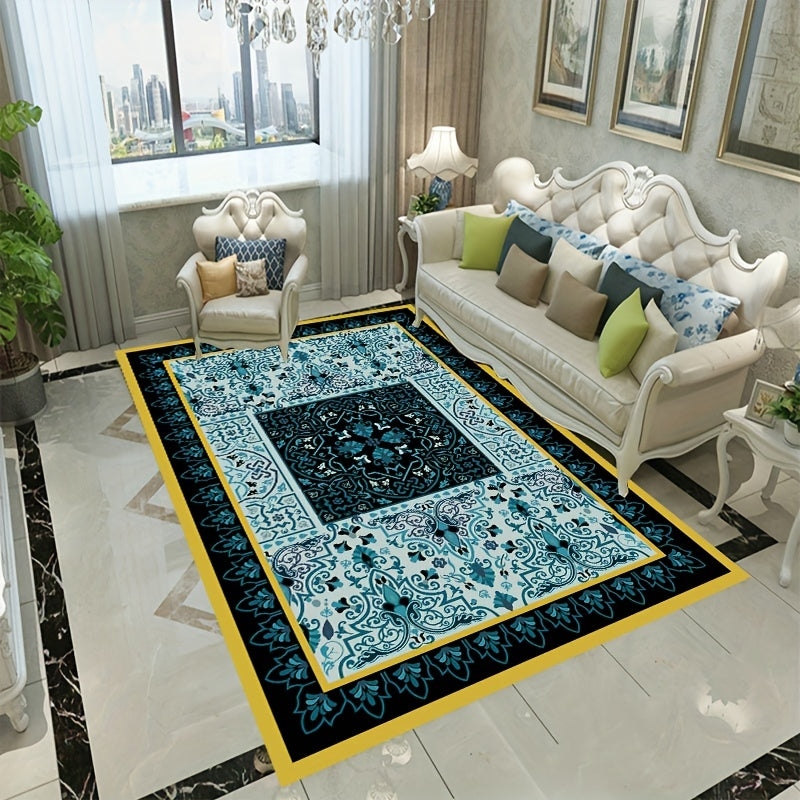 Vintage Pattern Kitchen Rug European Style Palace Style Carpet