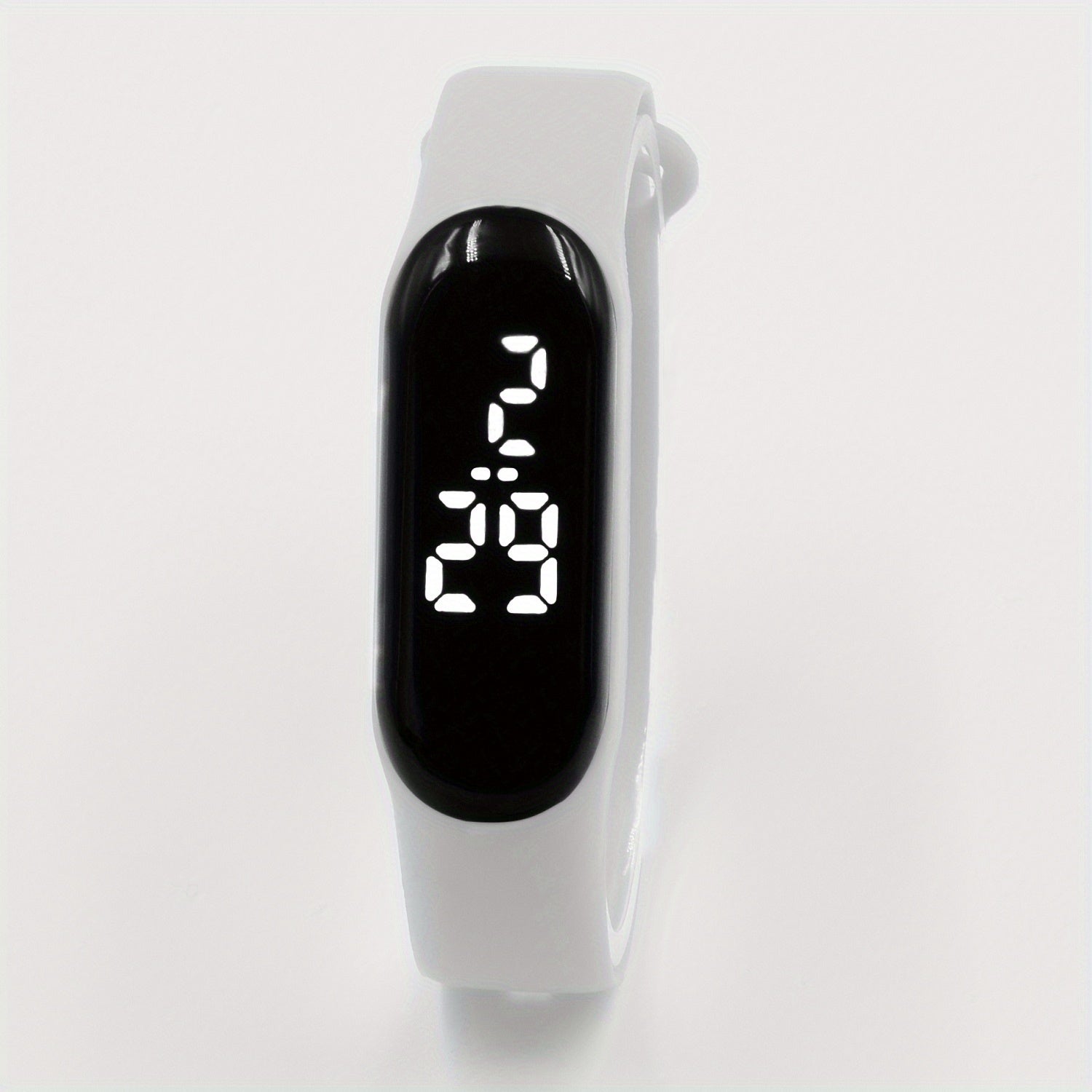 Girls Sports Digital Watch LED Oval Electronic Silicon Strap