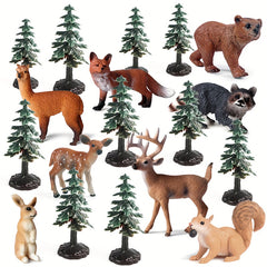 10pcs Christmas Tree Model Plant Cake Model Decoration