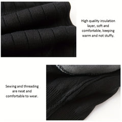 2pcs Warm Knee & Leg Guards Fleece for Men & Women Cold Leg Protection