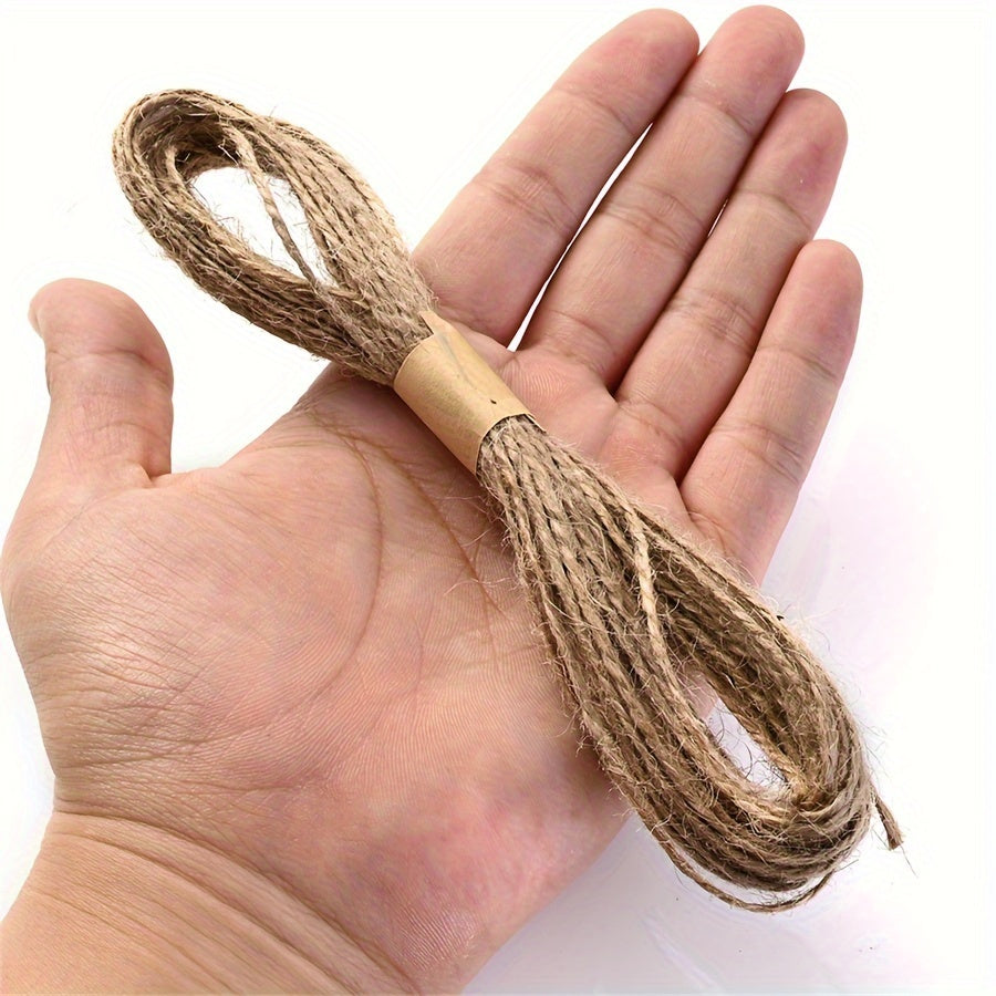 10 Meters Natural Jute Twine Durable Packing Brown Rope String
