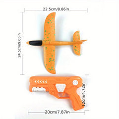 Orange Foam Glider Launcher Toy Catapult - Outdoor Fun