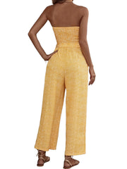 Off Shoulder Wide Leg Jumpsuit Women's Clothing