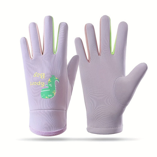 Cartoon Night Lighting Gloves for Winter Sports
