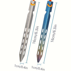 Titanium Alloy V Tent Pegs Windproof Camping Nails