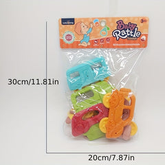 6pcs Baby Teeth Rattles Hand Shake Bed Bell Can Boil In Hot Water