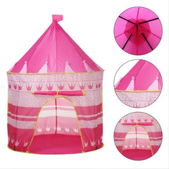 Princess Castle Play Tent Indoor Outdoor Playhouse Pop Up