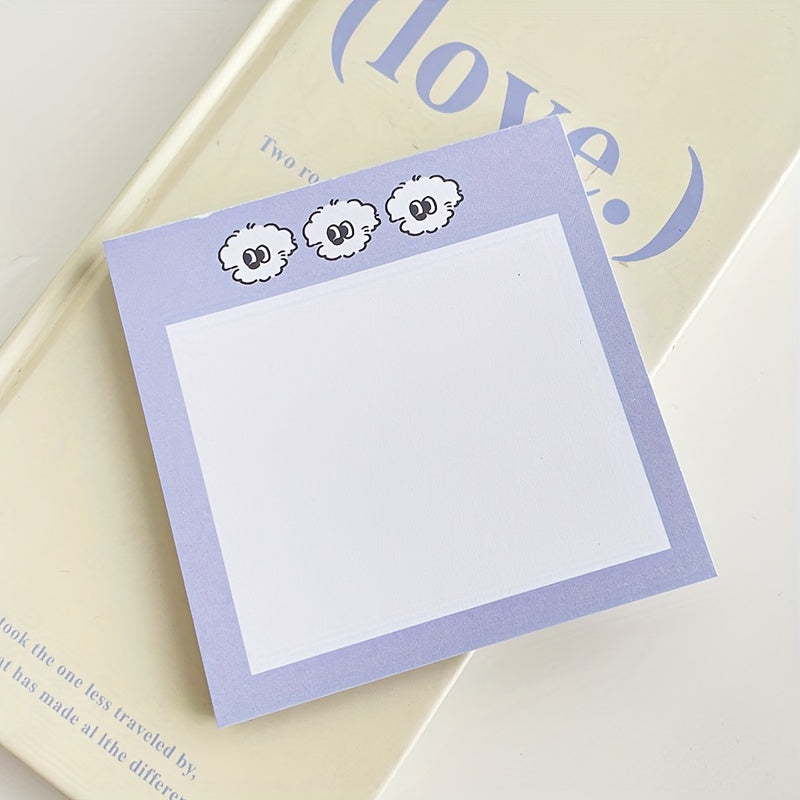 Big Eyed Dog Sticky Notes 50 Sheets Tearable Notepad Message Book Stationery