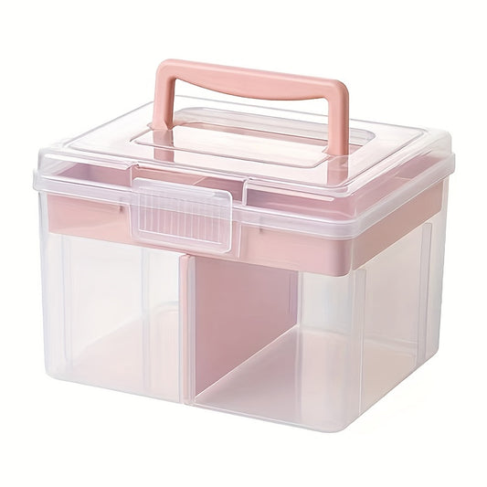 Double Layer Nail Polish Storage Box - Travel & Home Use
