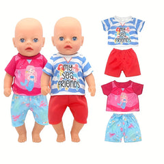 Reborn Doll Clothing Set, Swimsuit and Ocean Themed Outfits