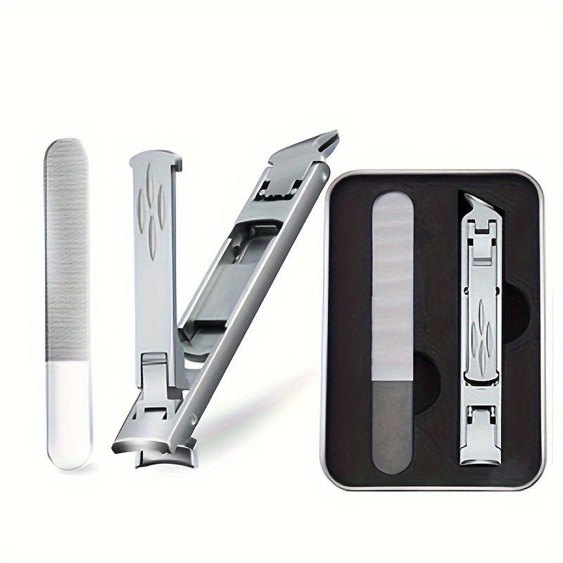 2pcs Double sided Nail Clipper Cutter Set