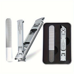 2pcs Double sided Nail Clipper Cutter Set