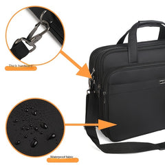 17.3 Inch Laptop Bag Expandable Briefcase Shoulder Bag