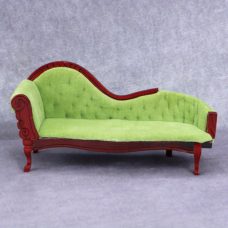 Mini Chaise Lounge Chair Sofa for Model Scenes