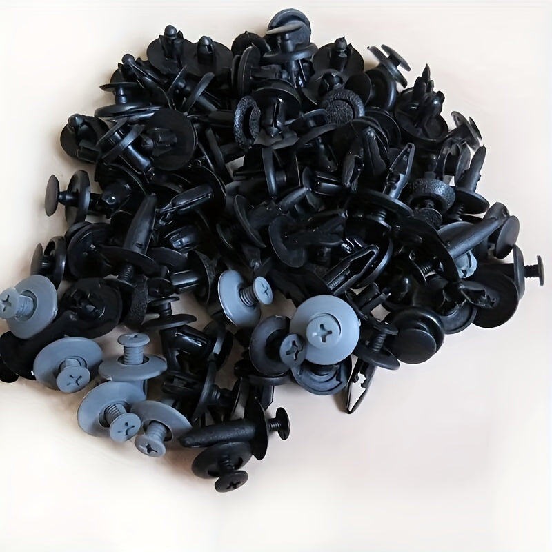 100pcs Mixed Universal Car Buckles Rivets Clips Screws