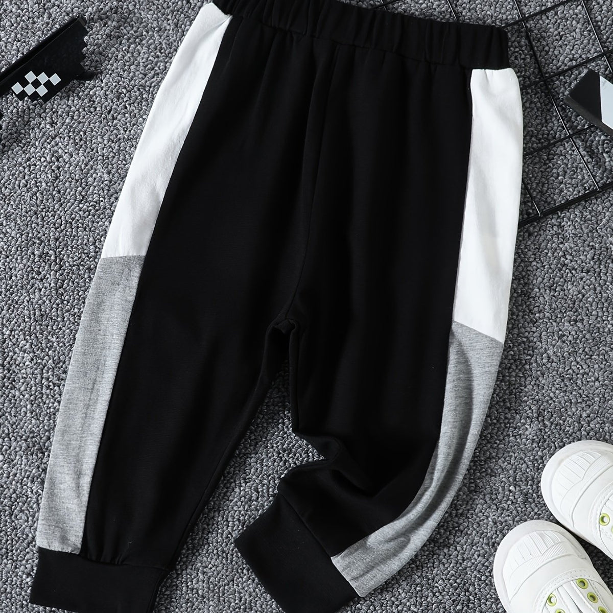 Kids Footed Straight Casual Trousers Baby Boys Sweatpants