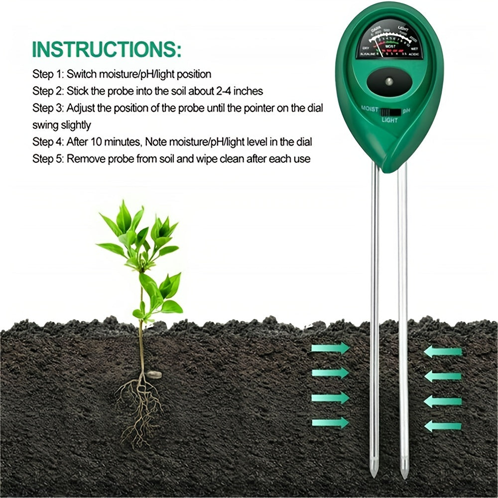 Discover Your Soil with 3-in-1 Tester Kit