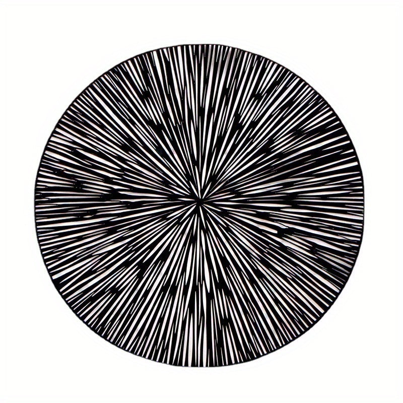 6pcs Fireworks Bronzing PVC Placemats Hollow Out Washable Reusable