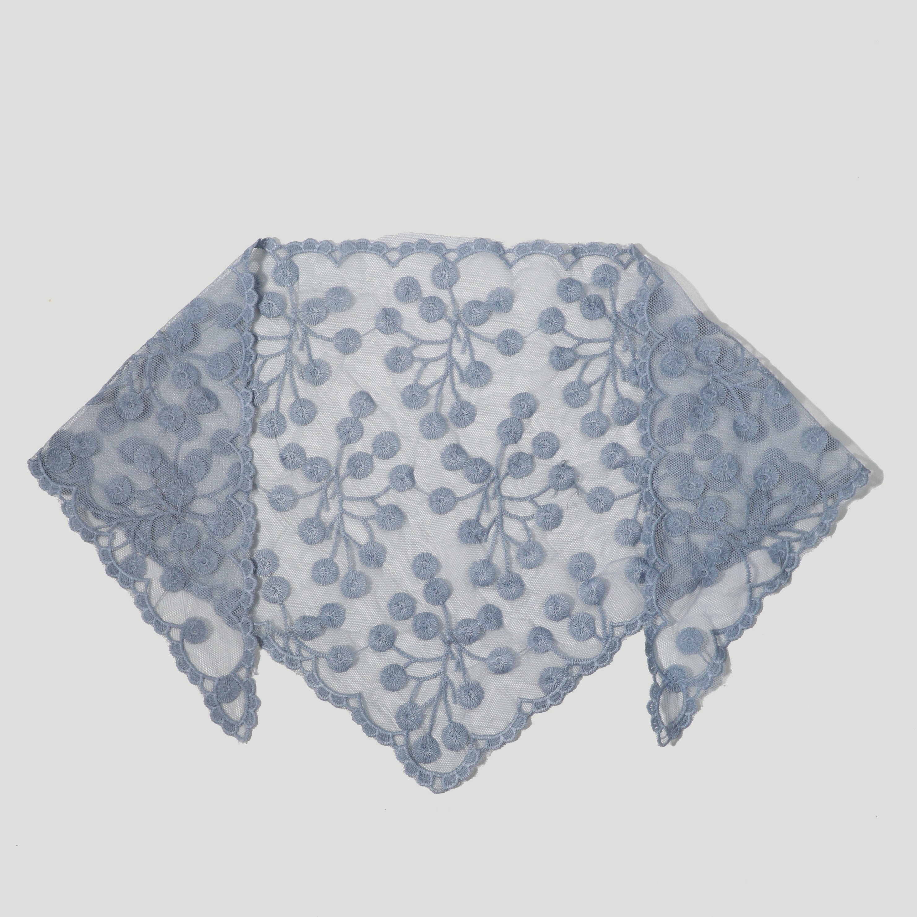 Lace Veil Floral Hollow Out Triangle Scarf Bandana Neckerchief Head Cover