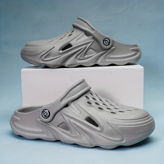 Unisex Soft Sole Comfy Clogs Hollow Out Non Slip Garden Shoes Summer