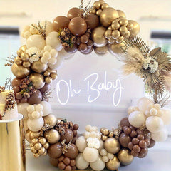 190 Piece Retro Balloon Chain Set for Parties and Weddings