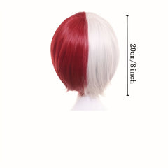 Red Short Wig Cosplay Costume with Wig Cap