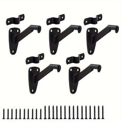 5pcs Stair Handrail Brackets with Mounting Screws