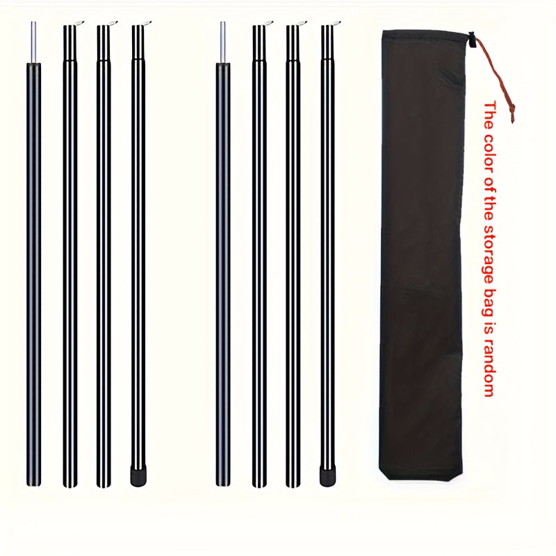 2PCS Telescopic Tent Poles Adjustable Waterproof Portable Pole