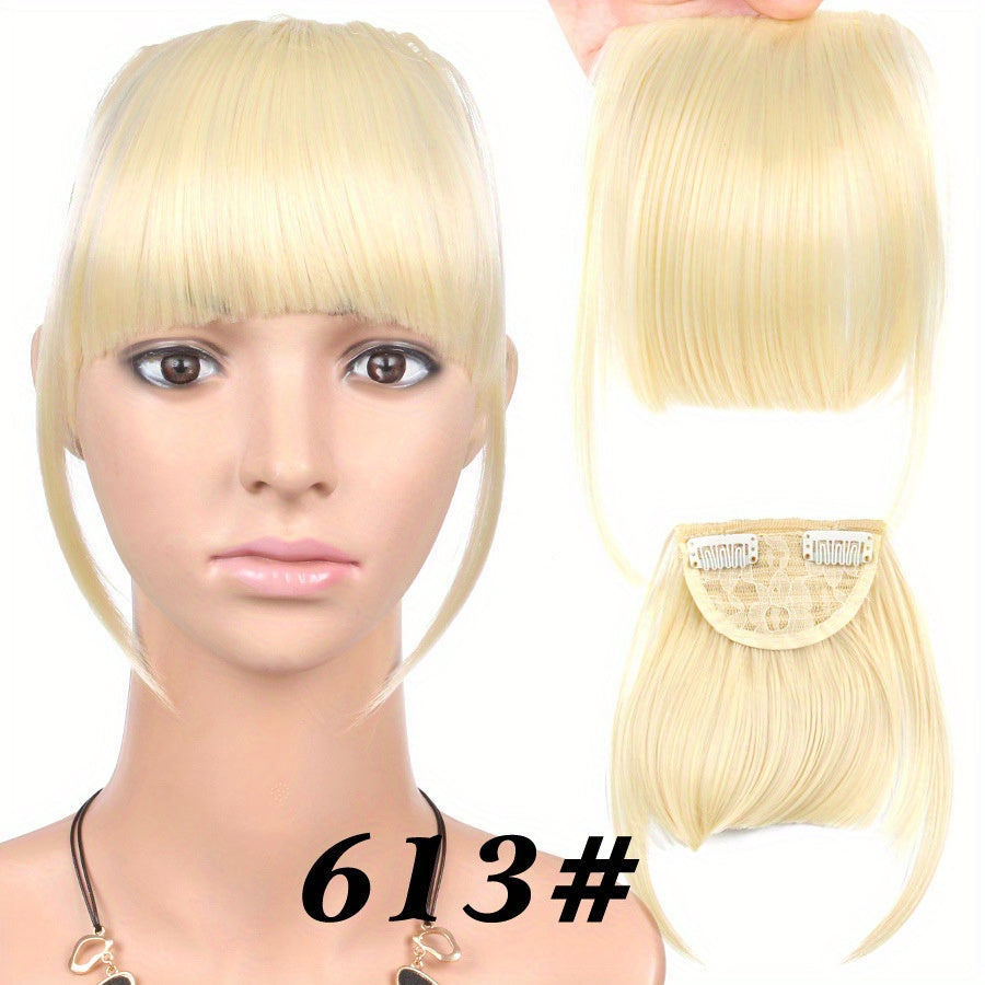 Synthetic Bangs Hair Clip In Extensions Natural Fringe Bangs Clip In Front