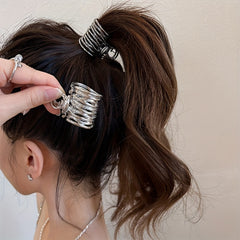 Geometric Metal Ponytail Holder Hair Accessory