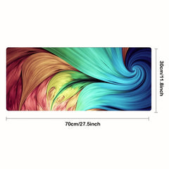 Colorful Large Gaming Mouse Pad with Stable Rubber Base