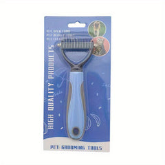 Double Sided Fur Knot Cutter & Hair Removal Comb for Pet Grooming